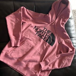 Pink North Face Sweatshirt